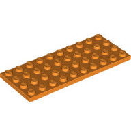 Lego destička 4x10, oranžová (6382505)